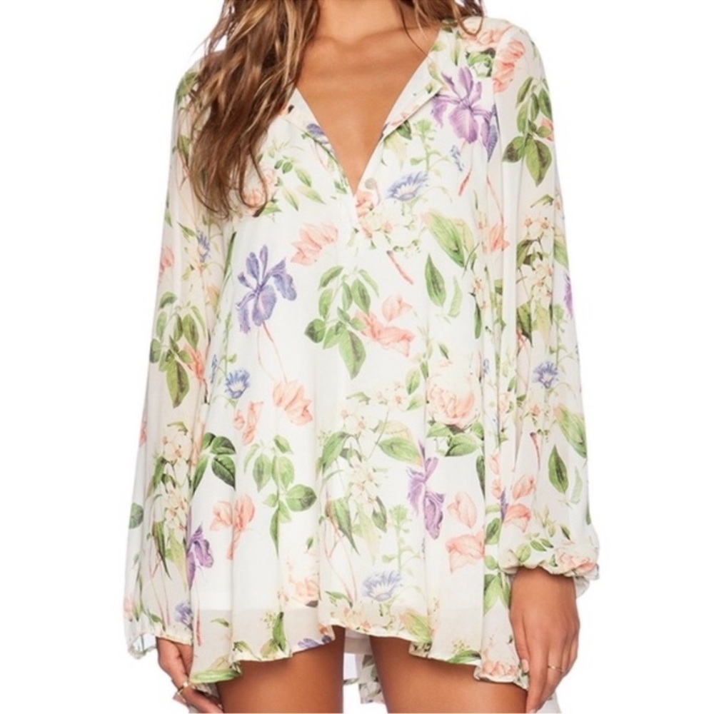 Show Me Your Mumu Flower Press Jamie Tunic Fairycore Whimsy